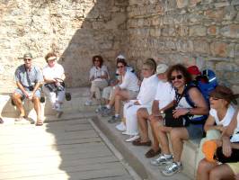 Group seated in row